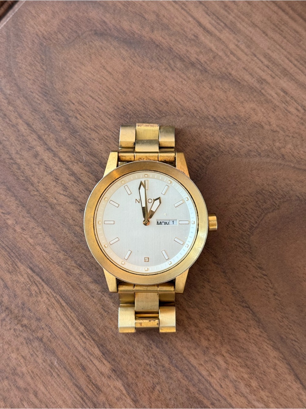 Nixon Gold Stainless Steel Bracelet Watch